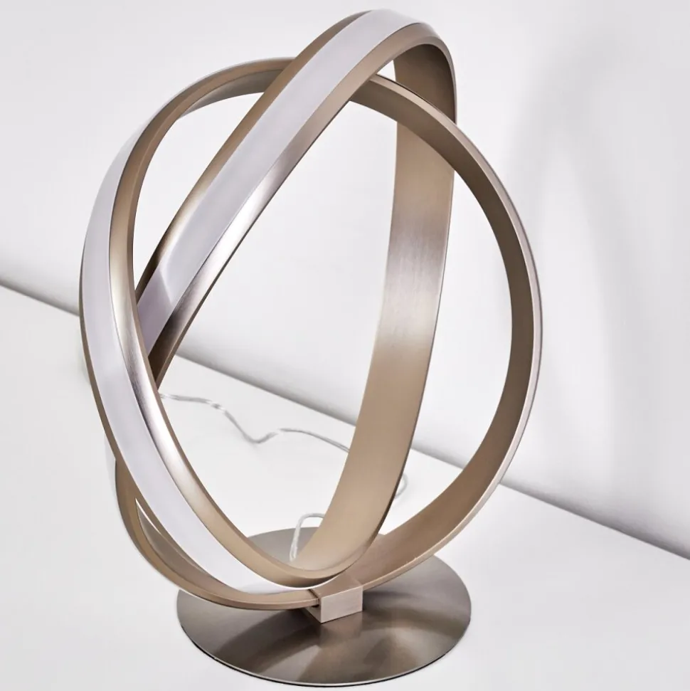 Lampe A Poser Woyens Led Nickel Mat, 1 Lumiere