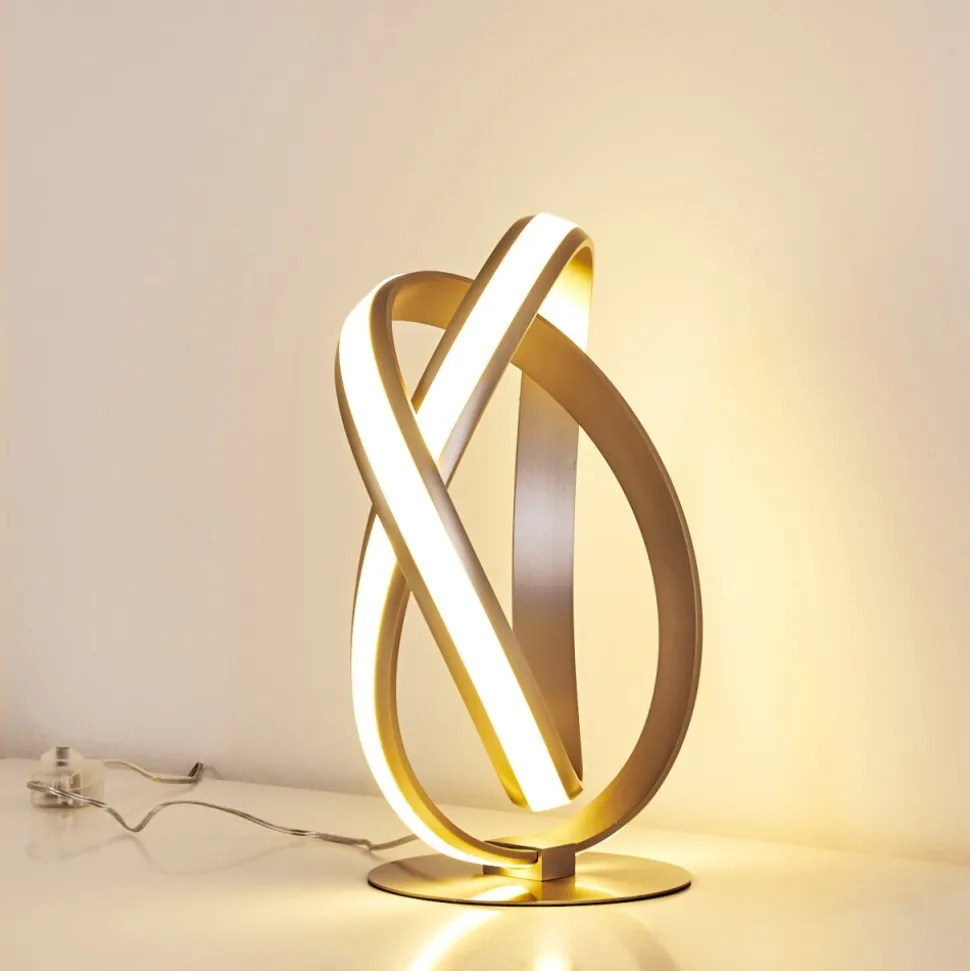 Lampe A Poser Woyens Led Nickel Mat, 1 Lumiere