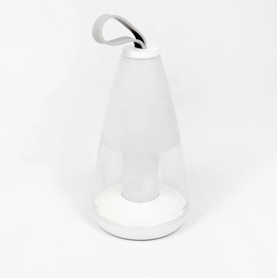 Lampe A Poser Yari Led Gris, Transparent, Blanc, 1 Lumiere, Telecommandes, Changeur De Couleurs