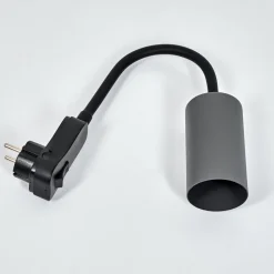Lampe A Prise Electriquejavel Noir, 1 Lumiere