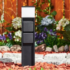 Lampe A Prise Electriquepapacal Led Noir, 1 Lumiere