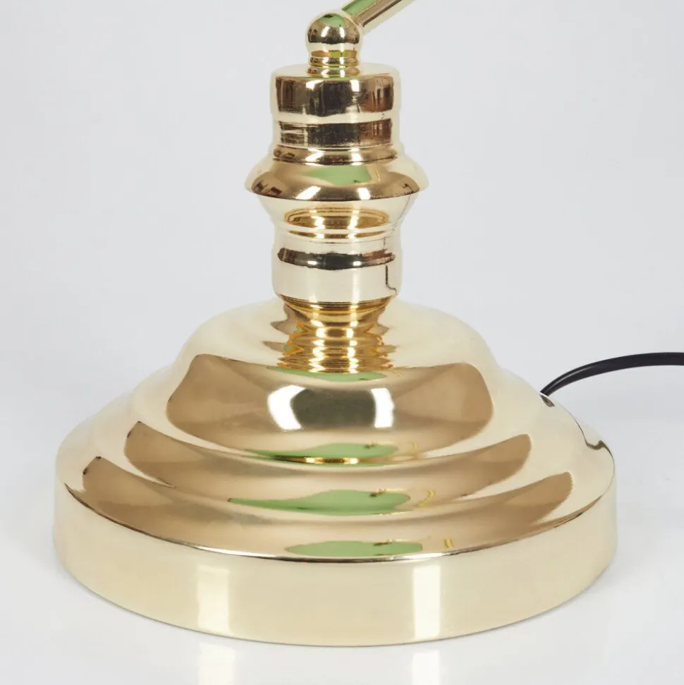 Lampe De Banquier Verte Or, Vert, Laiton, 1 Lumiere