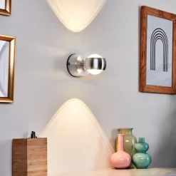Lampe De Salle De Bain Florenz Led Aluminium, 2 Lumieres