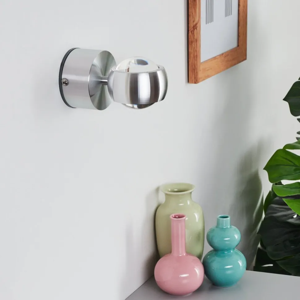 Lampe De Salle De Bain Florenz Led Aluminium, 2 Lumieres