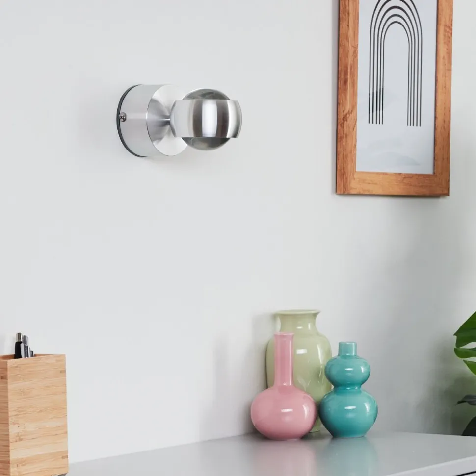 Lampe De Salle De Bain Florenz Led Aluminium, 2 Lumieres