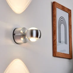 Lampe De Salle De Bain Florenz Led Aluminium, 2 Lumieres