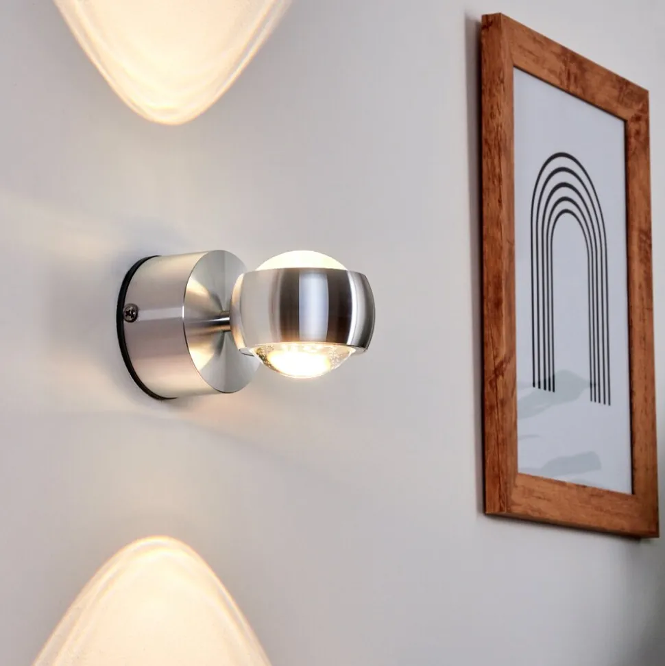 Lampe De Salle De Bain Florenz Led Aluminium, 2 Lumieres