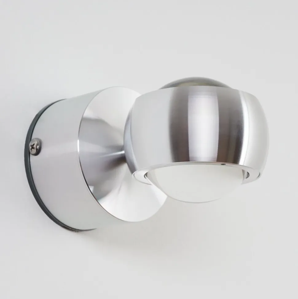 Lampe De Salle De Bain Florenz Led Aluminium, 2 Lumieres