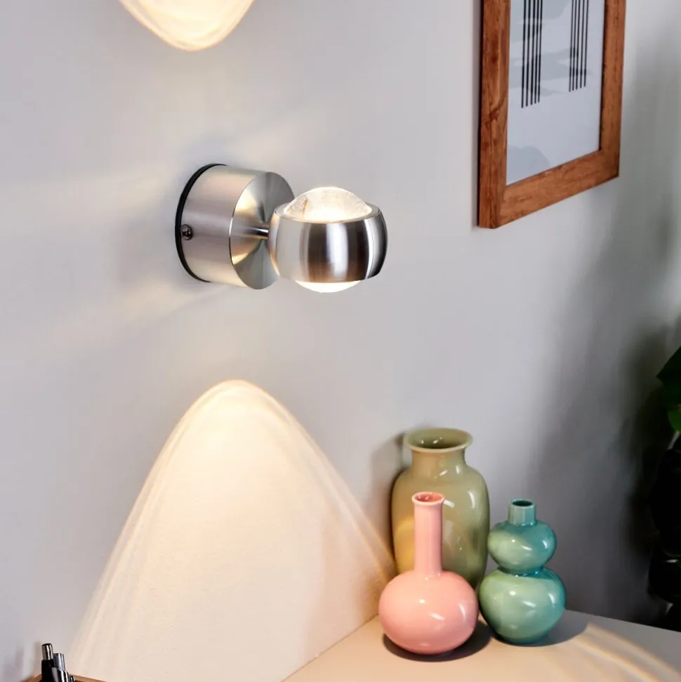 Lampe De Salle De Bain Florenz Led Aluminium, 2 Lumieres