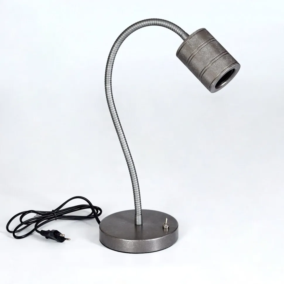 Lampe De Table Ajaccio Nickel Mat, 1 Lumiere