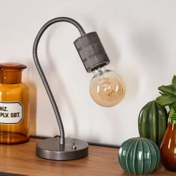 Lampe De Table Ajaccio Nickel Mat, 1 Lumiere