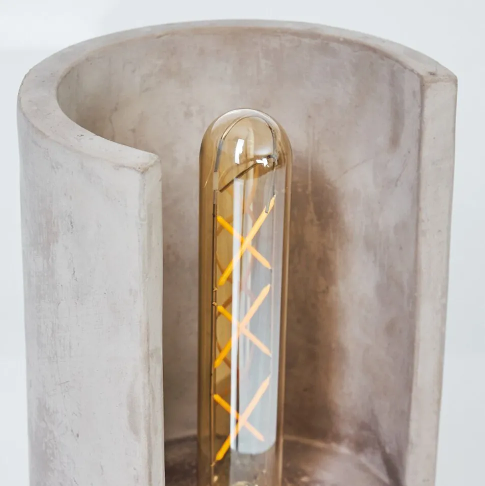 Lampe De Table Amite Gris, 1 Lumiere