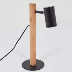 Lampe De Table Arbrentin Ecru, Noir, 1 Lumiere