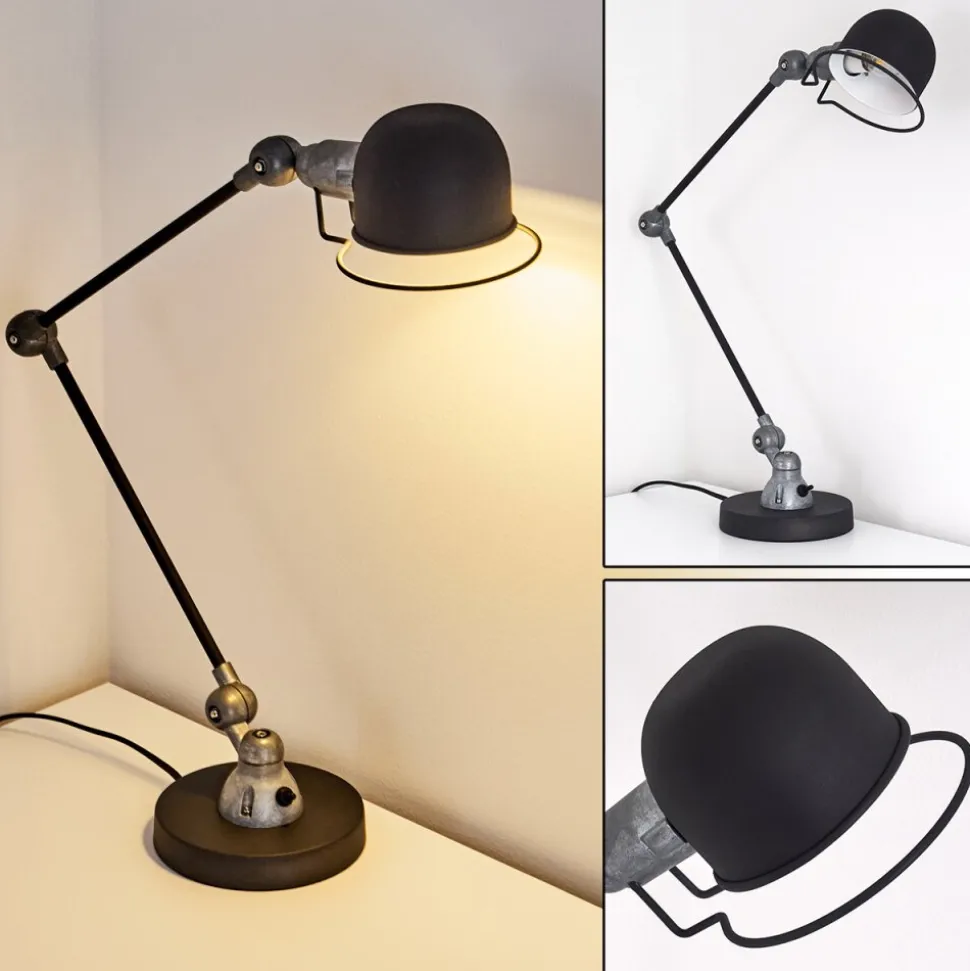 Lampe De Table Arild Noir, 1 Lumiere