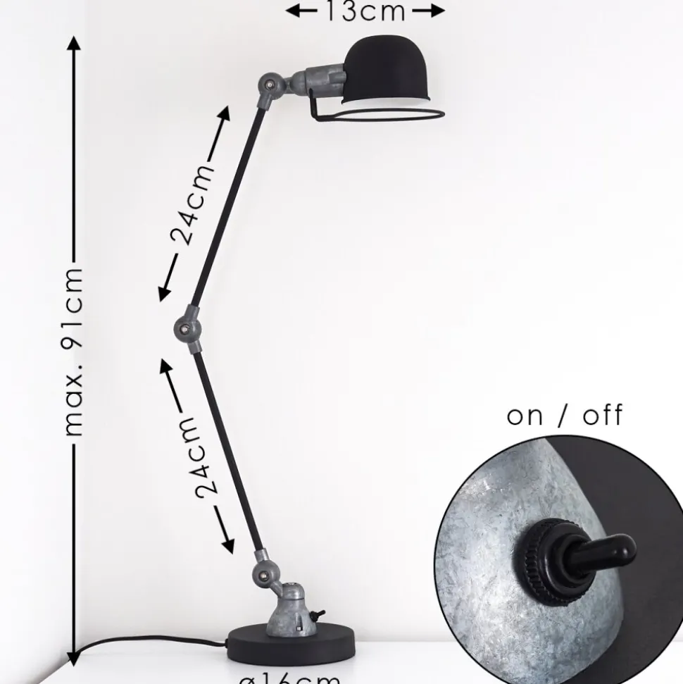 Lampe De Table Arild Noir, 1 Lumiere