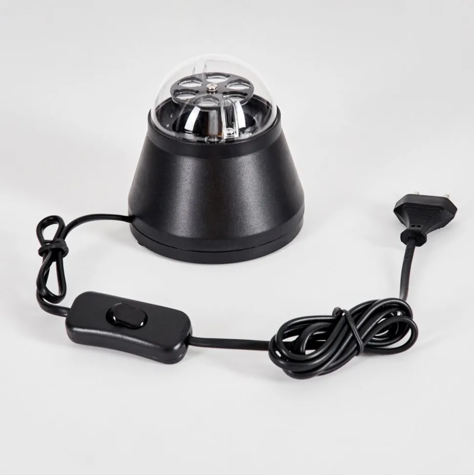 Lampe De Table Atabueira Led Noir, 1 Lumiere, Changeur De Couleurs