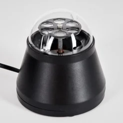 Lampe De Table Atabueira Led Noir, 1 Lumiere, Changeur De Couleurs