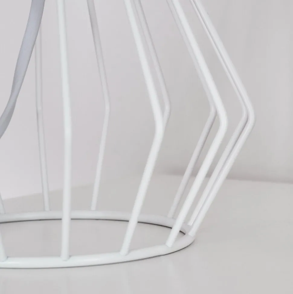 Lampe De Table Avon Blanc, 1 Lumiere