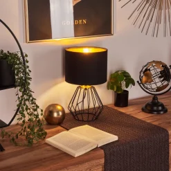 Lampe De Table Avon Noir, 1 Lumiere