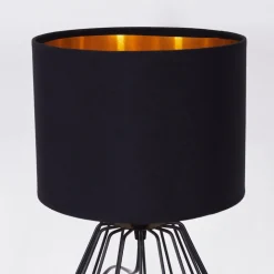 Lampe De Table Avon Noir, 1 Lumiere
