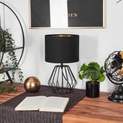 Lampe De Table Avon Noir, 1 Lumiere