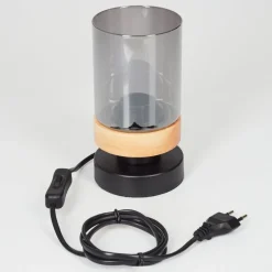 Lampe De Table Azinhalinho Ecru, Noir, 1 Lumiere