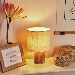 Lampe De Table Baranque Ecru, 1 Lumiere