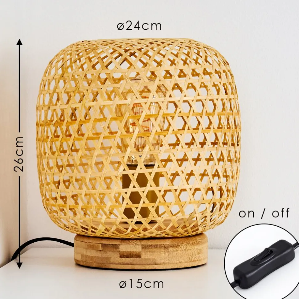 Lampe De Table Batumi Brun, 1 Lumiere