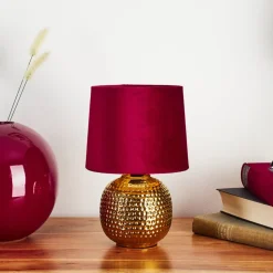Lampe De Table Beddie Or, 1 Lumiere