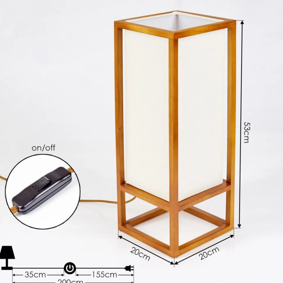 Lampe De Table Blandin Ecru, 1 Lumiere