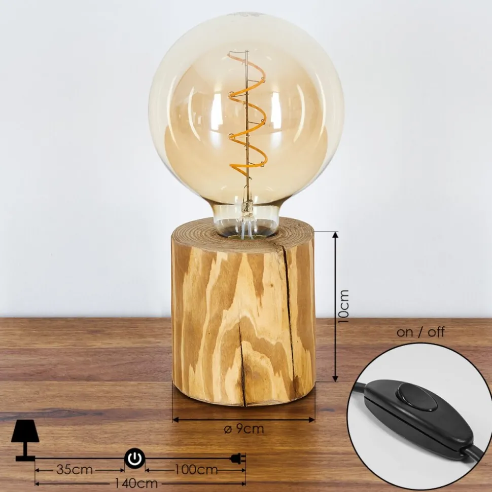 Lampe De Table Canard Ecru, Noir, 1 Lumiere