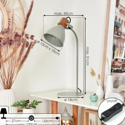 Lampe De Table Chipou Ecru, 1 Lumiere