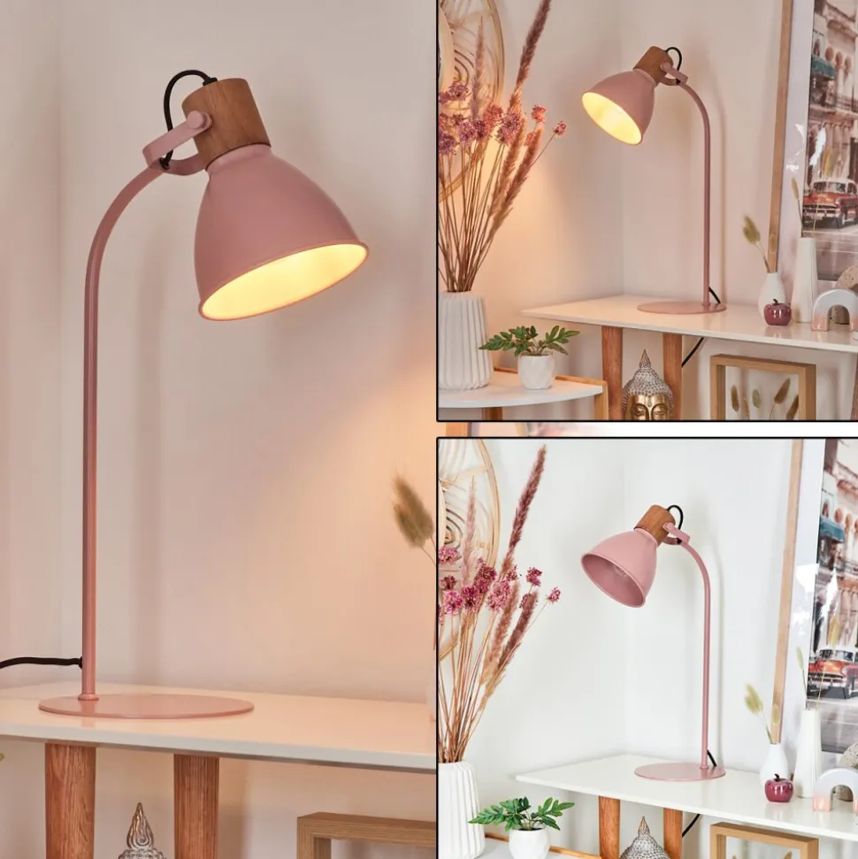 Lampe De Table Chipou Rose, Rose, 1 Lumiere
