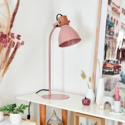 Lampe De Table Chipou Rose, Rose, 1 Lumiere