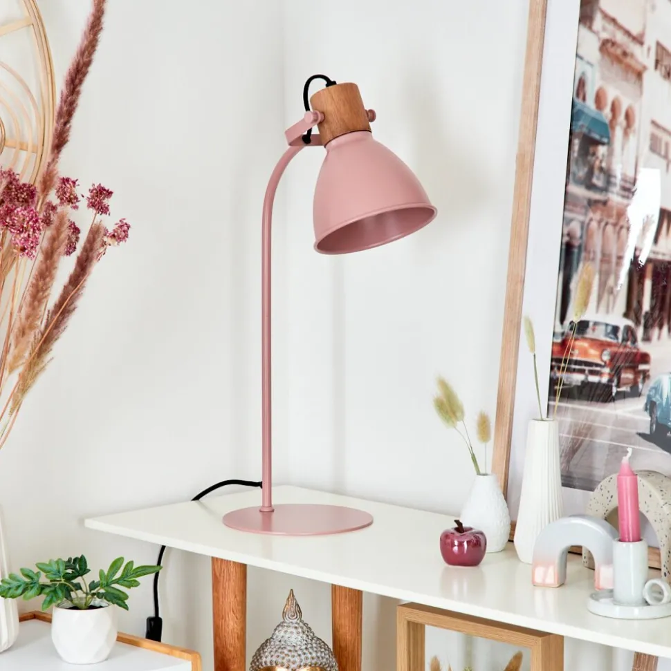 Lampe De Table Chipou Rose, Rose, 1 Lumiere