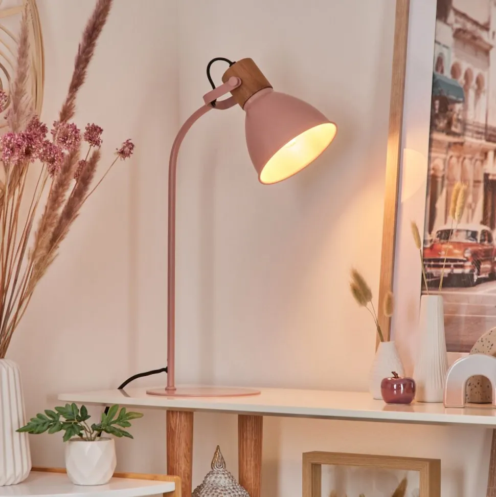 Lampe De Table Chipou Rose, Rose, 1 Lumiere