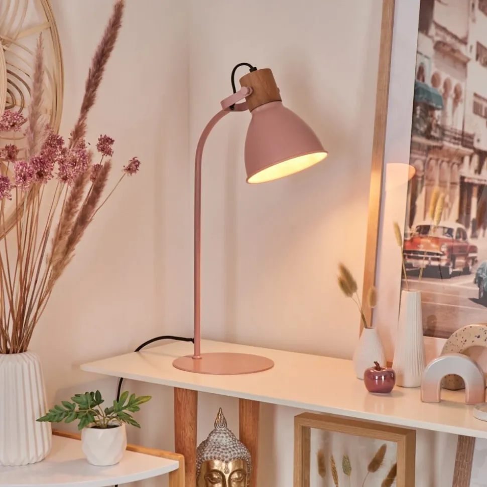 Lampe De Table Chipou Rose, Rose, 1 Lumiere