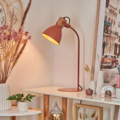 Lampe De Table Chipou Rouge, 1 Lumiere