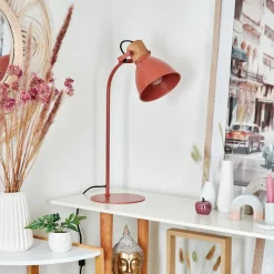 Lampe De Table Chipou Rouge, 1 Lumiere