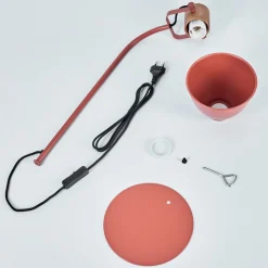 Lampe De Table Chipou Rouge, 1 Lumiere