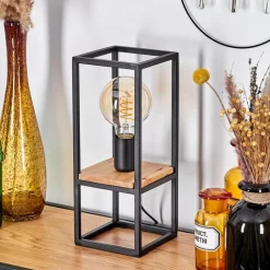 Lampe De Table Colebrook Ecru, Noir, 1 Lumiere