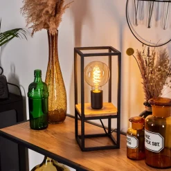 Lampe De Table Colebrook Ecru, Noir, 1 Lumiere