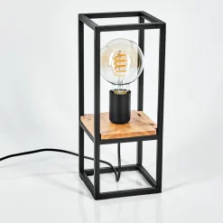 Lampe De Table Colebrook Ecru, Noir, 1 Lumiere