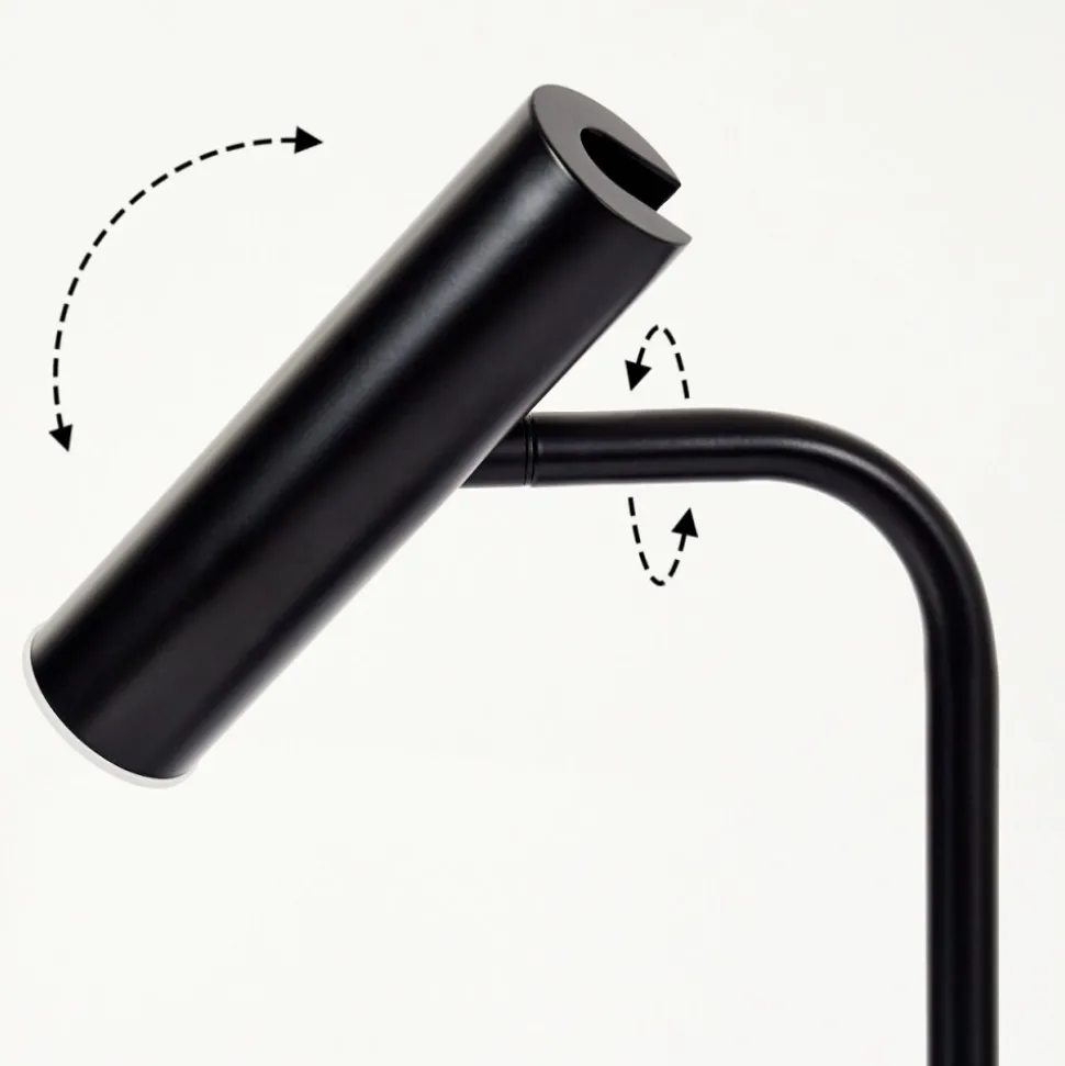 Lampe De Table Dalheim Led Noir, 1 Lumiere