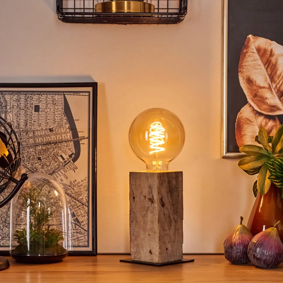 Lampe De Table Derville Ecru, Noir, 1 Lumiere