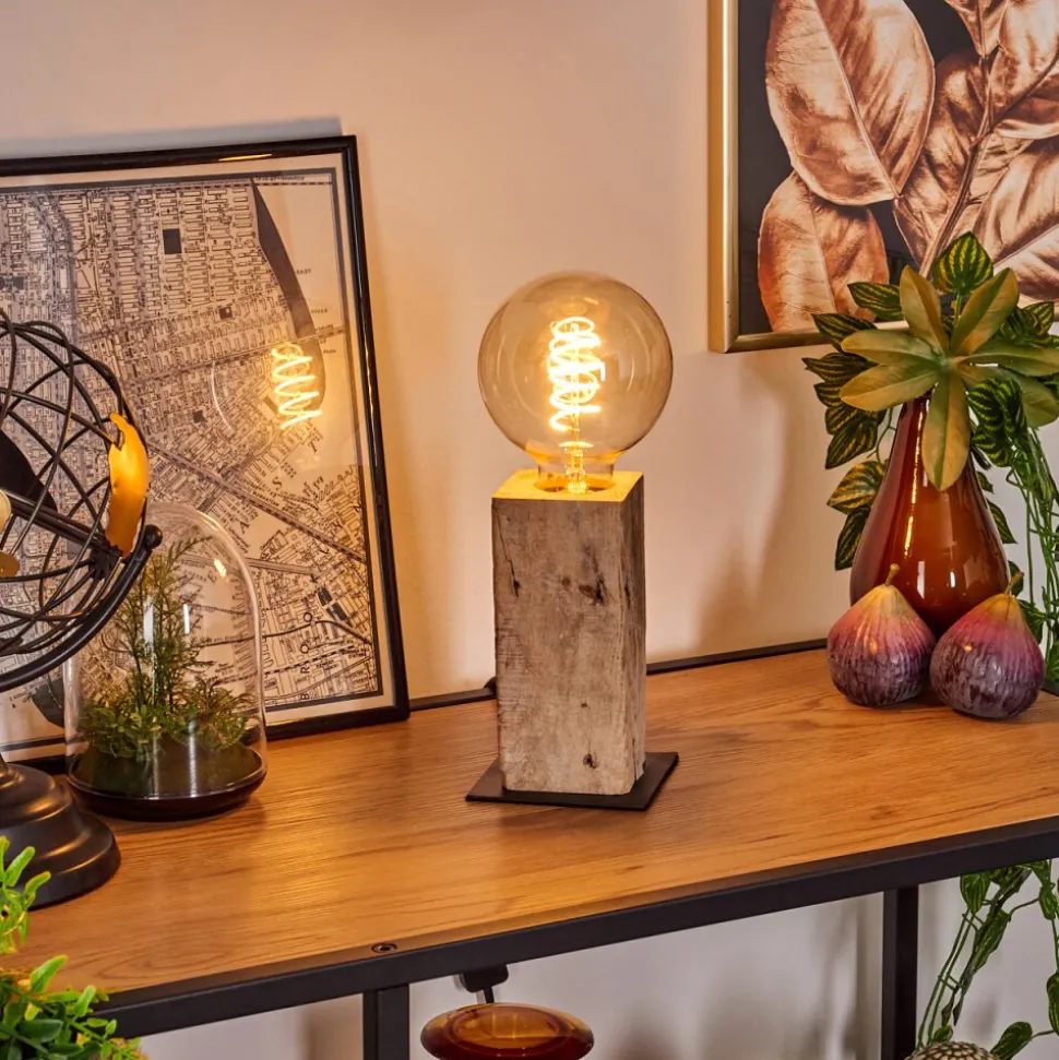 Lampe De Table Derville Ecru, Noir, 1 Lumiere