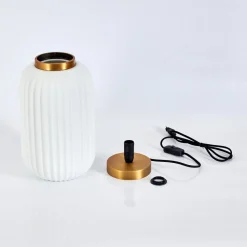 Lampe De Table Dyce Laiton, 1 Lumiere