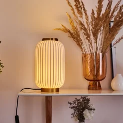 Lampe De Table Dyce Laiton, 1 Lumiere