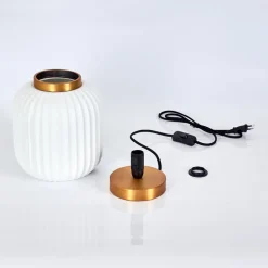 Lampe De Table Dyce Laiton, 1 Lumiere