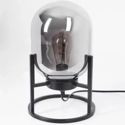 Lampe De Table Elvange Noir, 1 Lumiere
